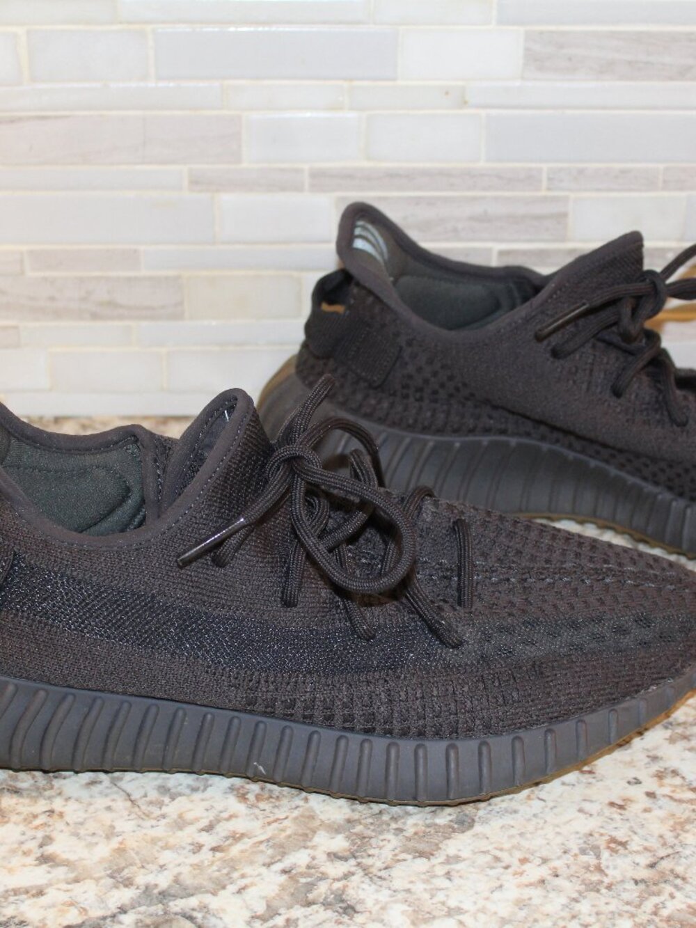 Adidas Yeezy Boost 350 V2 Black Reflective sneakers in size 10.5.